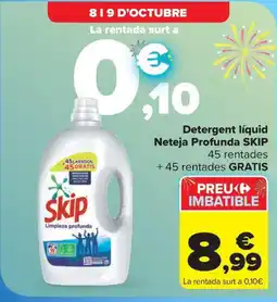 Carrefour Market SKIP Detergent líquid Neteja Profunda oferta