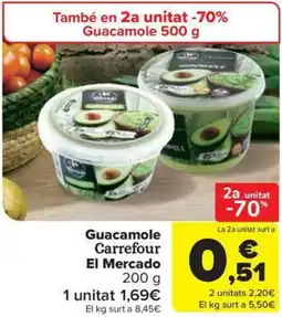 Carrefour Market Guacamole Carrefour El Mercado oferta