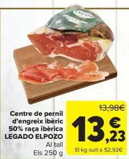 Carrefour Market LEGADO ELPOZO Centre de pernil d'engreix ibèric 50% raça ibèrica oferta