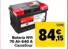Carrefour Batería N11 70 Ah 640 A Carrefour oferta