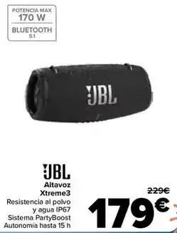Carrefour JBL altavoz xtreme3 oferta