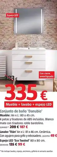 Bauhaus Conjunto de bano 'danubio' oferta