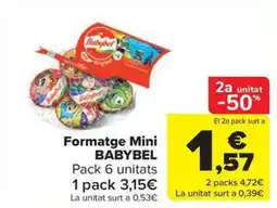 Carrefour Market BABYBEL Formatge Mini oferta