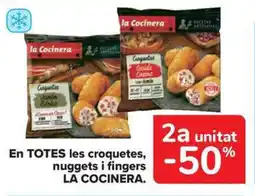 Carrefour Market LA COCINERA En totes les croquetes, nuggets i fingers oferta