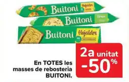 Carrefour Market BUITONI En totes les masses de rebosteria oferta