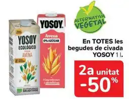 Carrefour Market YOSOY En totes les begudes de civada oferta