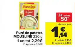 Carrefour Market MOUSLINE Puré de patates oferta