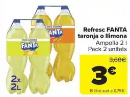 Carrefour Market FANTA Refresc taronja o llimona oferta