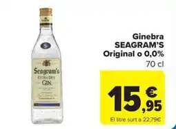 Carrefour Market SEAGRAM'S Ginebra Original o 0,0% oferta