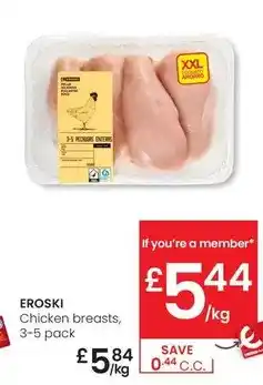 Eroski Eroski - chicken breasts oferta
