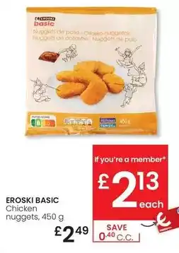 Eroski Eroski basic - chicken nuggets oferta