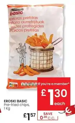 Eroski Eroski basic - pre-fried chips oferta