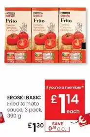 Eroski Eroski basic - fried tomato sauce oferta