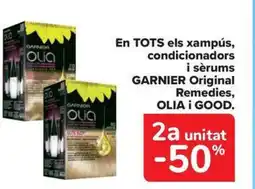 Carrefour Market GARNIER Olia i good en tots els xampús, condicionadors i sèrums original oferta