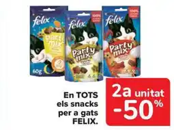 Carrefour Market FELIX En tots els snacks per a gats oferta