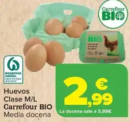 Carrefour CARREFOUR BIO Clase M/L Media docena oferta