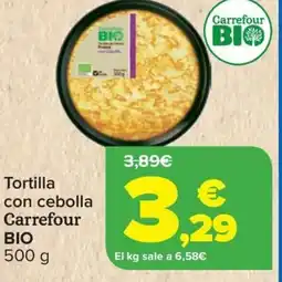 Carrefour CARREFOUR BIO Tortilla con cebolla oferta