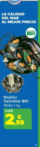 Carrefour CARREFOUR BIO Mejillón oferta