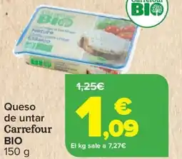 Carrefour CARREFOUR BIO Queso de untar oferta
