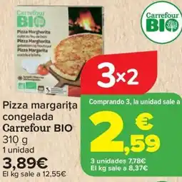 Carrefour CARREFOUR BIO Pizza Margherita congelada oferta