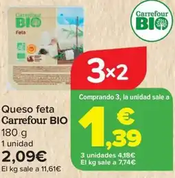 Carrefour CARREFOUR BIO Queso feta oferta