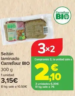 Carrefour CARREFOUR BIO Seitán laminado oferta