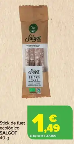 Carrefour SALGOT Stick de fuet ecológico oferta