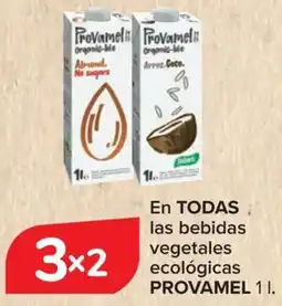 Carrefour PROVAMEL En todas las bebidas vegetales ecológicas oferta