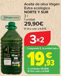 Carrefour NORTE Y SUR Aceite de oliva Virgen Extra ecológico oferta