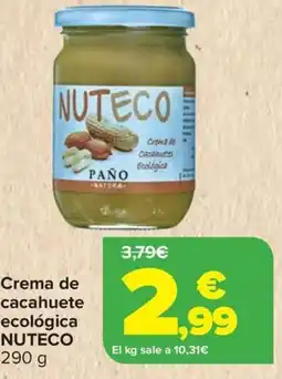 Carrefour NUTECO Crema de cacahuete ecológica oferta
