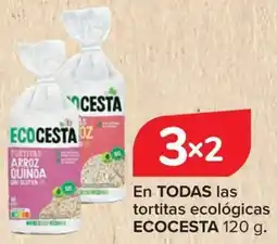 Carrefour ECOCESTA En todas las tortitas ecológicas oferta