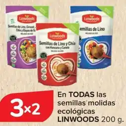 Carrefour LINWOODS En todas las semillas molidas ecológicas oferta