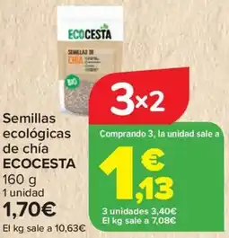 Carrefour ECOCESTA Semillas ecológicas de chia oferta