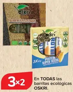 Carrefour OSKRI En todas las barritas ecológicas oferta