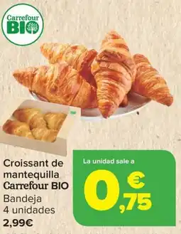 Carrefour CARREFOUR BIO Croissant de mantequilla oferta