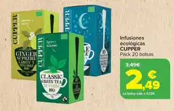 Carrefour CUPPER Infusiones ecológicas oferta
