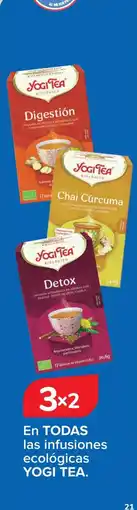 Carrefour YOGI TEA En todas las infusiones ecológicas oferta