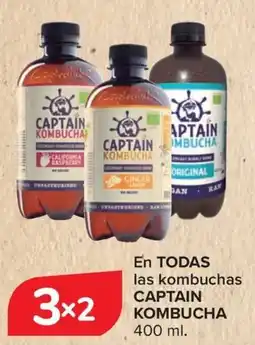 Carrefour CAPTAIN KOMBUCHA En todas las kombuchas oferta