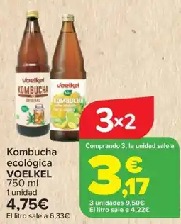 Carrefour VOELKEL Kombucha ecológica oferta