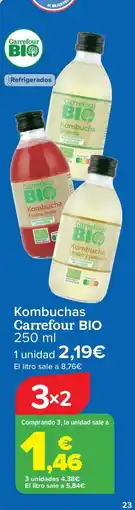 Carrefour CARREFOUR BIO Kombuchas oferta
