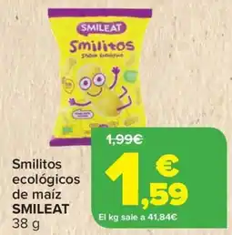 Carrefour SMILEAT Smilitos ecológicos de maíz oferta