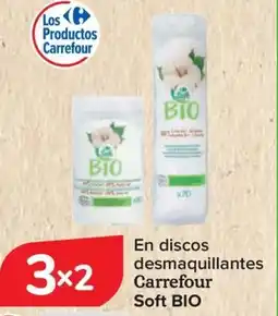 Carrefour CARREFOUR SOFT BIO En discos desmaquillantes oferta
