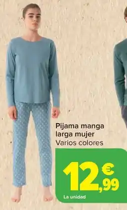 Carrefour Pijama manga larga mujer oferta
