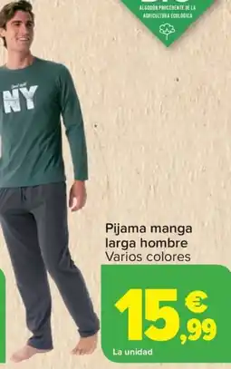 Carrefour Pijama manga larga hombre oferta