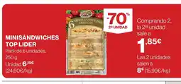Supercor TOP LIDER Minisándwiches oferta