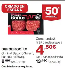 Supercor GOIKO Burger oferta