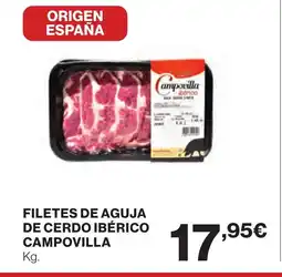 Supercor Filetes de aguja de cerdo ibérico oferta