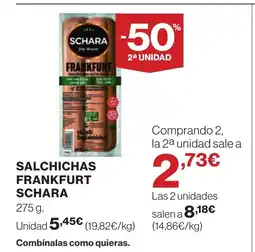 Supercor SCHARA Salchichas frankfurt oferta