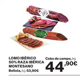 Supercor Lomo ibérico 50% raza ibérica montesano oferta