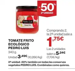 Supercor PEDRO LUIS Tomate frito ecológico oferta